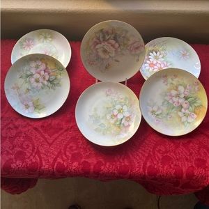 6 Antique KPM Keister Porcelain Plates.